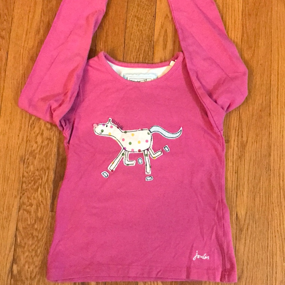 NWOT Cute pony logo polka dots long sleeve
